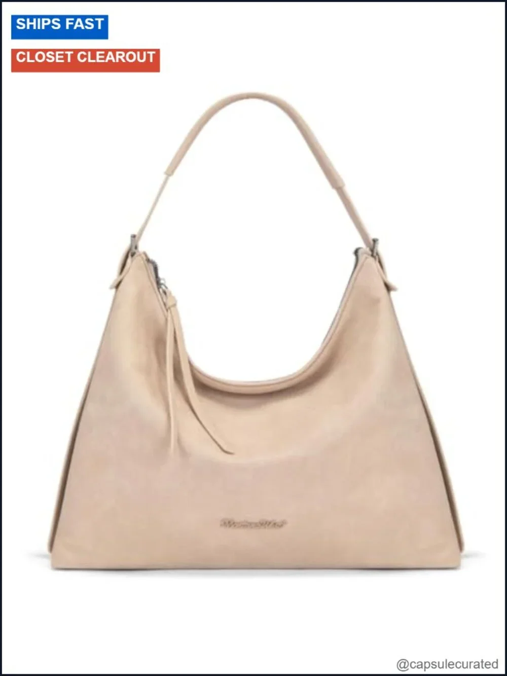 Ultra Soft Vegan Leather Slouchy Hobo Bag Large Crossbody Shoulder Purse Zipper